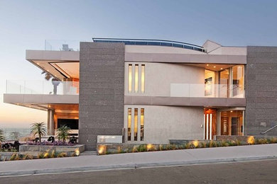 Inspiration for a contemporary exterior home remodel in Santa Barbara