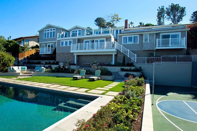 Example of a beach style exterior home design in San Diego