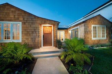 Example of a beach style exterior home design in San Diego