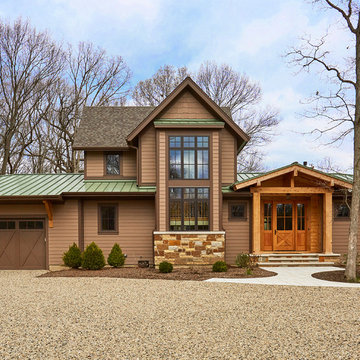 Lake Forest Custom Home Exterior