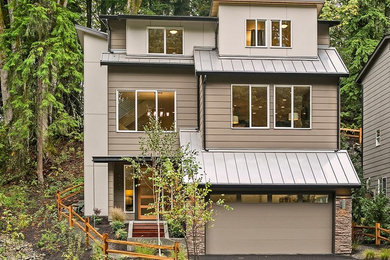 Trendy exterior home photo in Seattle