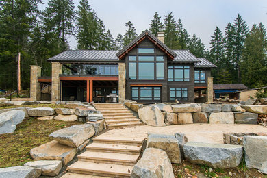 Lake Front Timber Frame Home Vancouver Island