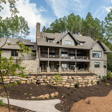 Lake Keowee Custom Home Exterior (Back)