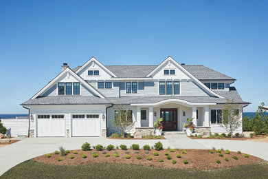 Coastal exterior home idea in Other