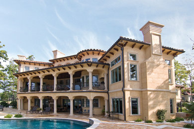 Tuscan exterior home photo in Charlotte