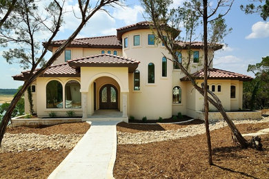 Tuscan exterior home photo in Austin