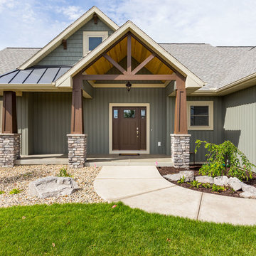 Lakefront Custom Home in Byron Center - Exterior