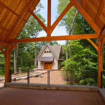 Lakefront Timber Frame Home and Pavillions