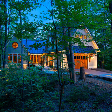 Lakefront Timber Frame Home and Pavillions