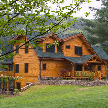 Lakeside Log and Timber Home