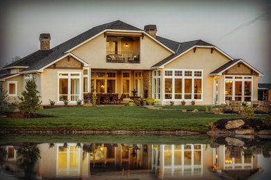 This is an example of a large traditional house exterior in Boise.