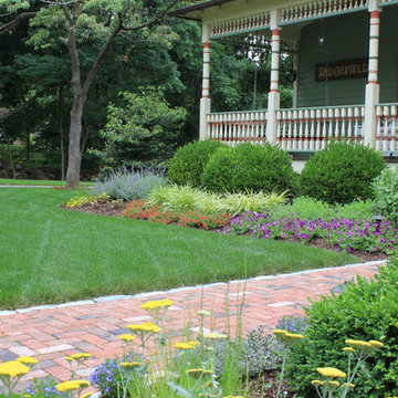 Landscape for a period house in Ridgefield, CT
