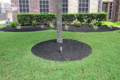 Inspiration for a small traditional landscaping in Houston.