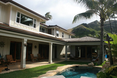 Coastal house exterior in Hawaii.