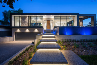 This is an example of a contemporary house exterior in Adelaide.