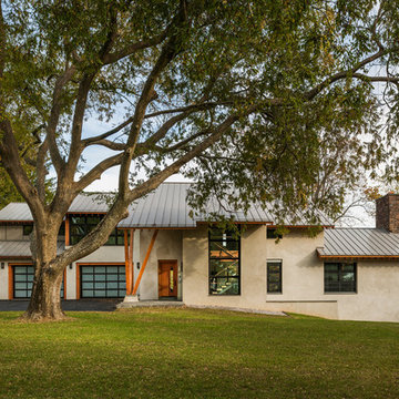 Leaning Timber House