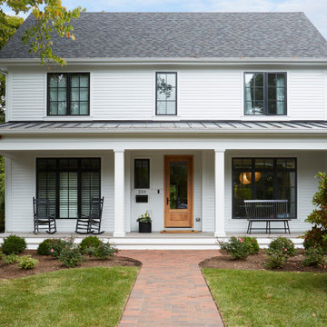 Libertyville Custom Farmhouse Front Elevation