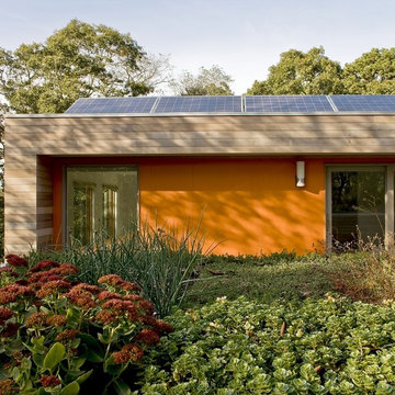 Living Green Roof with Solar Panels