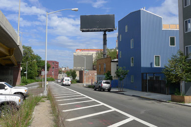 Contemporary exterior home idea in New York