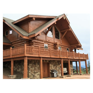 Log Home Restoration - Rustic - Exterior - Denver - by CertaPro ...