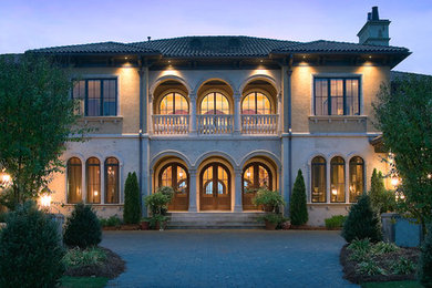 Inspiration for a mediterranean exterior home remodel in Charlotte