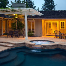 patio and pool