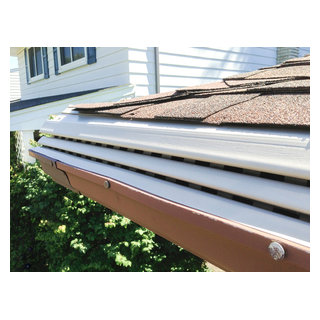 Louver Gutter Guards - Traditional - House Exterior - Cleveland - by ...