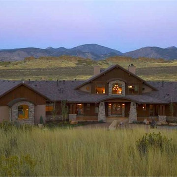 Luxury Lodge-Style Home - Front Exterior