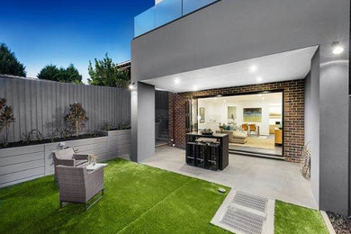 This is an example of a modern house exterior in Melbourne.