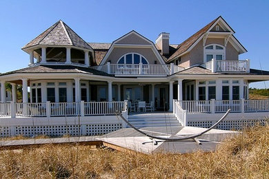 Example of a beach style exterior home design in Wilmington