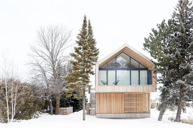 Example of a danish exterior home design in Toronto