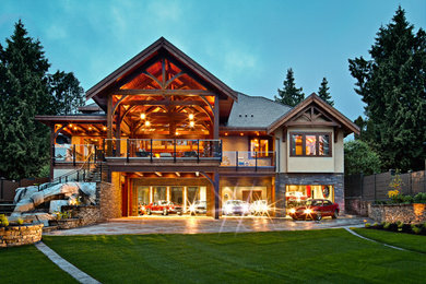 Inspiration for a timeless two-story exterior home remodel in Vancouver