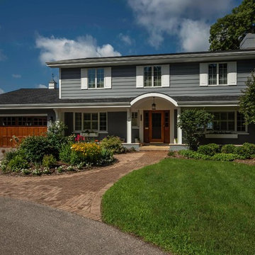 75 Gray Exterior Home with a Black Roof Ideas You'll Love - January ...