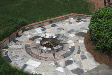 Marble Compass Rose Fire Pit