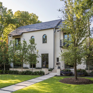 Inspiration for a mid-sized contemporary exterior home remodel in Dallas