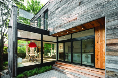 Contemporary exterior home idea in Portland Maine