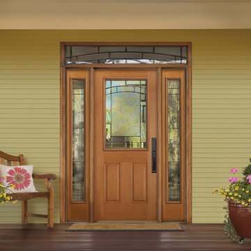 Masonite Oak Fiberglass Naples Exterior Door