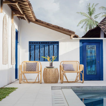 Mediterranean Inspired Home | Backdoor Ideas | Backyard with Pool