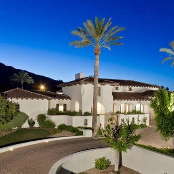 Mediterranean style home with incredible views of Camelback Mountain