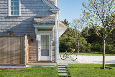 Coastal exterior home idea in Providence