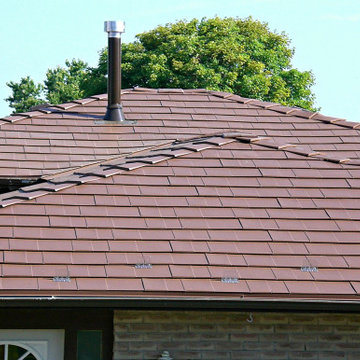 Metal Roofing - Oxford Metal Shingle in Terra Red House 1