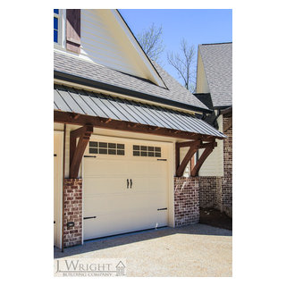 Metal Shed Roof Over Garage Doors With