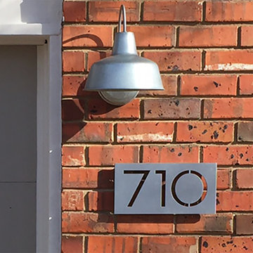 modern house numbers - customer photo