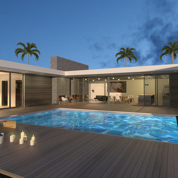Miami Beach Courtyard Residence