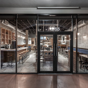 Miami Contemporary Industrial Pizza Restaurant Design