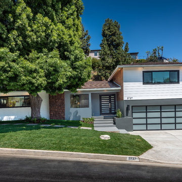 Mid-Century Modern Exterior Front | Wrightwood Residence | Studio City, CA