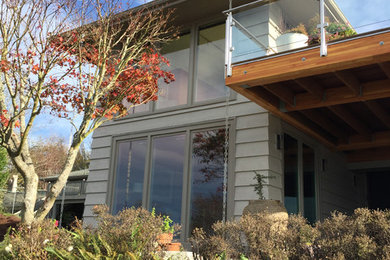 シアトルにあるコンテンポラリースタイルのおしゃれな一戸建ての家の写真