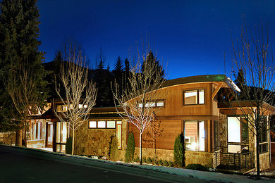 Inspiration for a contemporary exterior home remodel in Denver