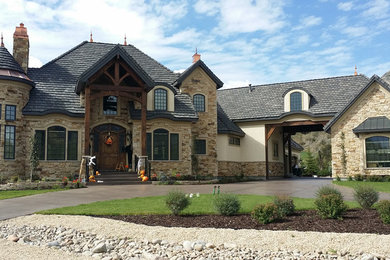 Inspiration for a timeless exterior home remodel in Salt Lake City