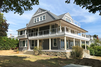 Example of a classic exterior home design in Bridgeport